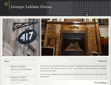 Tablet Screenshot of groupeleblancgroup.com